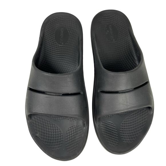 Oofos Blac Slide Sandal Adult Unisex Size Men's 11 / Women's 13 - Picture 3 of 13
